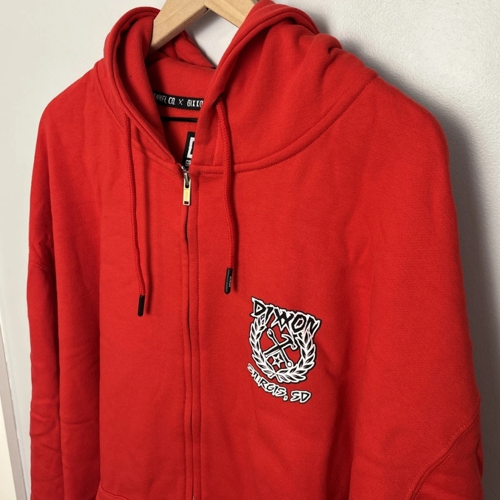 Dixxon Flannel Co. Red Men's 3XL Sturgis Limited Zip Up Hoodie Sweatshirt New!